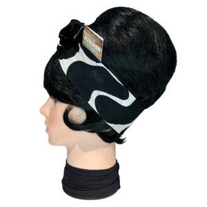 Cow Print Black and White Bandana Tie Headband